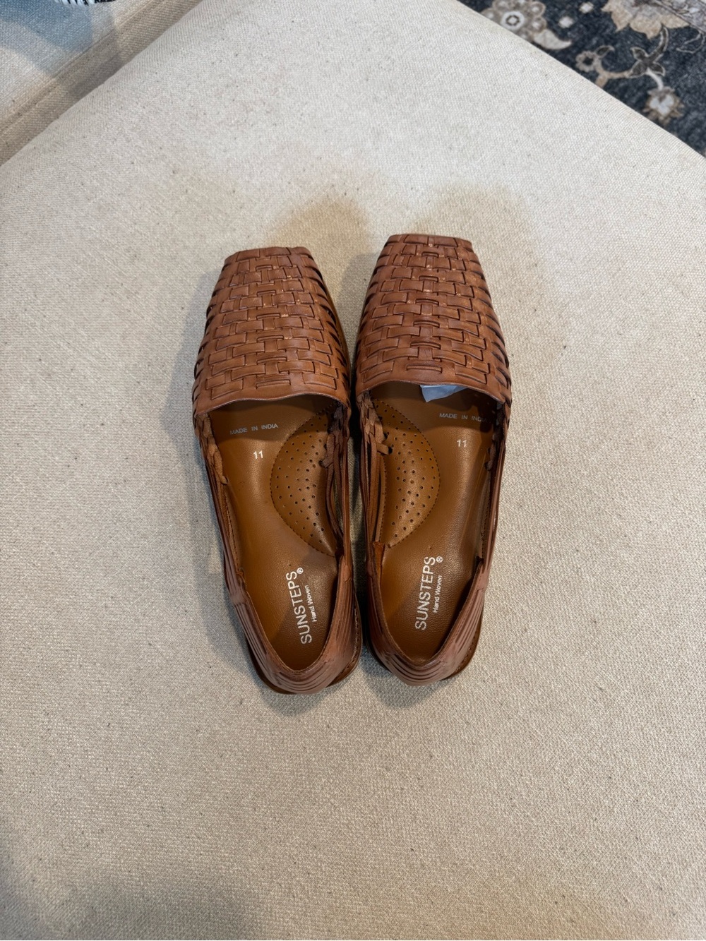 Sunsteps Woven Huarache Sandal Loafers, Brown, Men’s Sz 11 NWB - Picture 4 of 10
